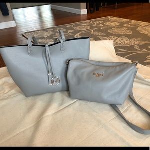 BCBG Vegan Leather Tote And Crossbody
